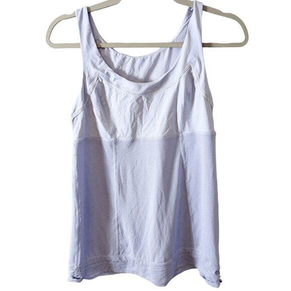 LULULEMON ATHLETICA Run: Ta Ta Topper in Cool Breeze Size 8 - Picture 4 of 5